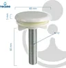 A diagram of a faucet hole cover with dimensions indicated. Produktbild-Vorschau