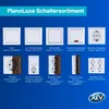 REV PlanoLuxe Aufputz Schalter Steckdosen Kombination weiß Produktbild-Vorschau 9