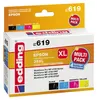 The image shows the retail packaging of a multipack of Edding compatible inkjet cartridges for Epson printers. Anteprima dell’immagine prodotto