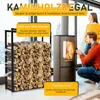 Eikuavons Kaminholzregal Brennholzregal aus 0,8 mm Eisen, Produktbild-Vorschau 3