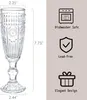 Kingrol 6 Stück 5 Unzen Glas Sektflöten, 150ml Vintage Produktbild-Vorschau 2