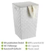 WENKO Wäsche Truhe ADRIA Korb Sammler Box Tonne 48L Deckel Produktbild-Vorschau 2