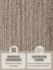 160x230 ovale cm Pièce tapis Jute Tressé 106006 Gris Marron Voir les images du produit 3