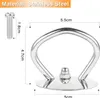 A diagram showing the dimensions of a stainless steel pot lid knob and a screw. Produktbild-Vorschau