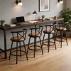 Meubles Cosy Set van 4 industriële draaibare barstoelen met Productafbeelding-voorbeeld 7
