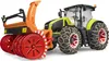 A toy tractor with a snow blower attachment and snow chains on the tires, shown against a white background. Anteprima dell’immagine prodotto