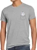 style3 Unicorn Pocket Cat Herren T-Shirt Einhorn Katze Produktbild-Vorschau 1