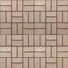 A seamless pattern of beige and brown brick-like tiles arranged in a basketweave pattern. Produktbild-Vorschau