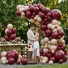 105er Ballonbogen-Set bordeauxrot, 45/38/30/35 cm, Helium, Hochzeit, Geburtstag Productafbeelding-voorbeeld