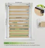Doppelrollo Rattan RON 100x150 cm, hellbraun Produktbild-Vorschau 2