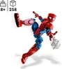 A LEGO Marvel Spider-Man action figure in a dynamic pose, with informational icons and text in the upper left corner. Produktbild-Vorschau