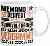Survival-Trainer Geschenk Tasse Lustige Geschenkidee für Produktbild-Vorschau 1