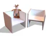 ELI Kinderset - Tisch & Hocker - weiß Produktbild-Vorschau 2