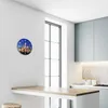 Glasuhr Wanduhr Küchenuhr Echt-Glas 30fi cm Skyline Produktbild-Vorschau 5
