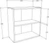 VCM Küchenschrank hängend | Maße ca. H. 60 x B. 60 x T. 31 Produktbild-Vorschau 7
