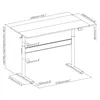 Schreibtisch mit Tischplatte 140x68cm Ergo Office, Produktbild-Vorschau 12