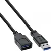 InLine® 35605 Cavo USB 3.0, spina/presa A, nero, 0,5 m Anteprima dell’immagine prodotto 5
