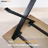 MetaloPro Tischbeine Metall, Schwerlast Stahl Schreibtisch Produktbild-Vorschau 6