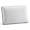 A white pillow with gray trim on a white background. Produktbild-Vorschau