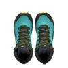 Multifunktionsschuhe "Rush Mid 2 GTX Wmn" von Scarpa in Türkis und Schwarz mit gelben Akzenten und Schnürung. Produktbild-Vorschau