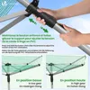 VOUNOT® Draußen Wäschespinne mit 45m Wäscheleine inkl. Produktbild-Vorschau 6