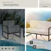 Salon de jardin COMOSA pour 4 personnes - marron/beige Voir les images du produit 7