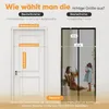 Sekey Fliegengitter Tür 80x210 cm – Magnet Insektenschutz Produktbild-Vorschau 6