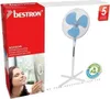 A product box for a Bestron stand fan, showing a picture of the fan and a woman. Náhled obrázku produktu