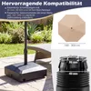 COSTWAY Sonnenschirmständer mit Rollen, Schirmständer Produktbild-Vorschau 4