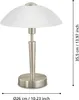 Eglo 85104 Solo 1 Tischleuchte E14 Stahl nickel-matt Produktbild-Vorschau 5