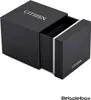 A black Citizen watch box with the lid partially open, revealing a silver accent band. Podgląd zdjęcia produktu