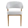 Čalúnená stolička VIKING – sivá, bouclé (plyšová látka), Náhľad obrázku produktu 5