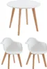LOULOUNE Kindertischset + 2 POUPINETTE Stühle - Weiß Produktbild-Vorschau 1