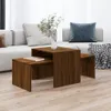 sada konferenčních stolků vidaXL hnědý dub optika 100x48x40 Náhled obrázku produktu 2