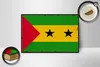 Holzschild Flagge São Tomé und Príncipe 18x12cm Retro Flag Produktbild-Vorschau 3