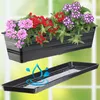KADAX Blumenkasten mit Untersatz und Balkonkastenhalterung Produktbild-Vorschau 4