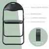 H.J WeDoo Lot de 12 chaises pliantes noires Cadre Voir les images du produit 3