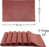 Platzmatten 6er Set, Tischset gewebt 45x30 cm, Platzset Produktbild-Vorschau 2