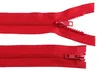 1 Reißverschluss 2-Wege 5mm 70 cm teilbar Autolock Doppelzipper rot Produktbild-Vorschau