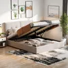 Modernes Doppelbett 160 x 200 cm mit gepolstertem Kopfteil, Produktbild-Vorschau 2
