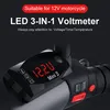 Compteur numérique LED 3 en 1 pour moto : horloge, Voir les images du produit 1
