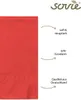 Sovie HORECA Serviette in Rot aus Tissue 3-lagig, 40 x 40 Produktbild-Vorschau 3