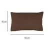 Kissenbezug 2er Set 40x60 cm Braun Dekokissen Kissenhülle Produktbild-Vorschau 3
