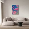 Italienischer Leinwand Leinwandbild - Pink Flamingo - Produktbild-Vorschau 2