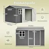 Metalowy szop ogrodowy o wymiarach 10x8 stóp, z oknem i 4 Podgląd zdjęcia produktu 2