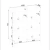 Masseno Vitrinenschrank SENTIERO 126 x 104 cm mit LED Produktbild-Vorschau 5