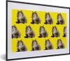 MuchoWow® MuchoWow® Gerahmtes Poster Katze - Muster - Gelb Produktbild-Vorschau 1