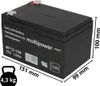 3x 12V 12Ah BLEI AKKU BATTERIE für ELEKTROFAHRRAD Produktbild-Vorschau 2