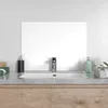 DEQORI Küchenrückwand Glas 80x60 cm 'Weiß' Spritzschutz Bad Produktbild-Vorschau 4