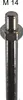 A close-up view of the threaded end of a metal rod with a hexagonal nut. Voir les images du produit